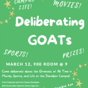 DCI Deliberating GOATs poster